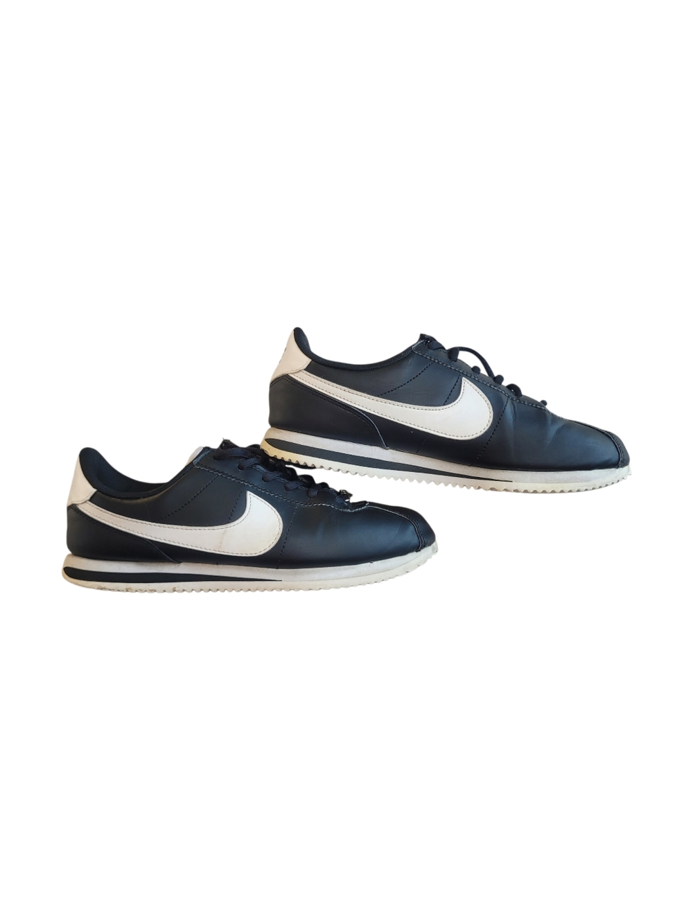 Nike Cortez '72 Basic Leather Black/White Sneakers - SZ 6.5 Y